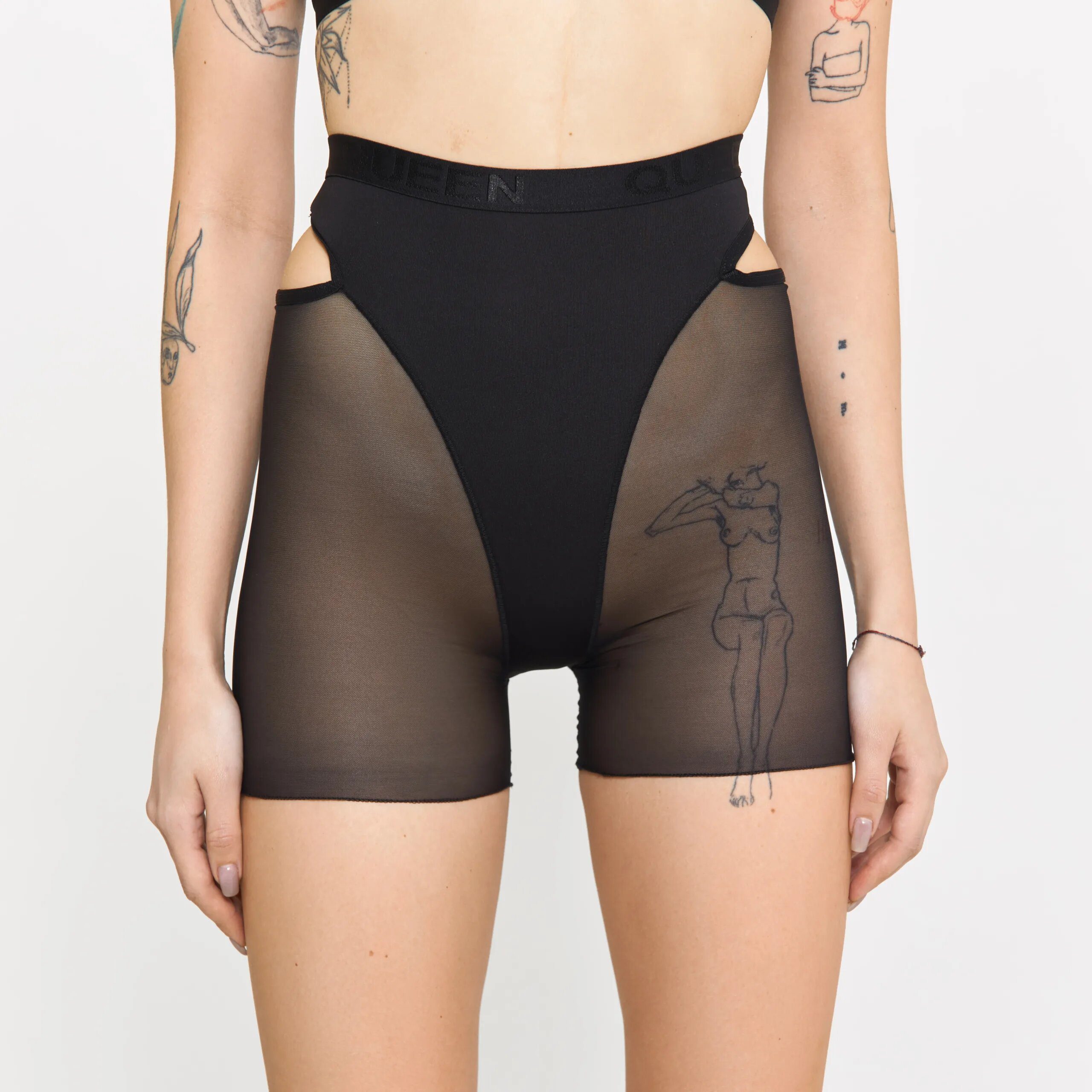 High-waisted Shorts – Black Candy Long - Image 4